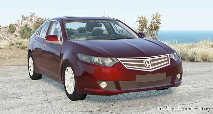 BeamNG Honda Car Mod: Accord Sedan (CU) 2008 (Featured)