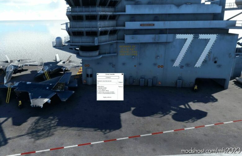 MSFS 2020 Mod: Miltech Carrier Launcher Software (Catapult And Arrestor) (Featured)