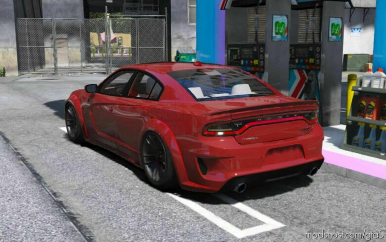 GTA 5 Dodge Vehicle Mod: 2021 Dodge Charger Hellcat Widebody (Featured)