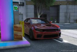 GTA 5 Dodge Vehicle Mod: 2021 Dodge Charger Hellcat Widebody (Image #4)