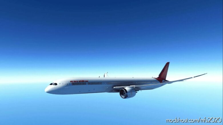 MSFS 2020 Boeing Livery Mod: AIR India Boeing 787 (4K) V5.0 (Featured)