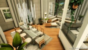 Sims 4 House Mod: Modern Paradisiac Mansion – NO CC (Image #2)