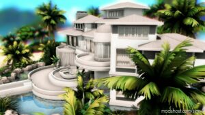 Sims 4 House Mod: Modern Paradisiac Mansion – NO CC (Image #14)