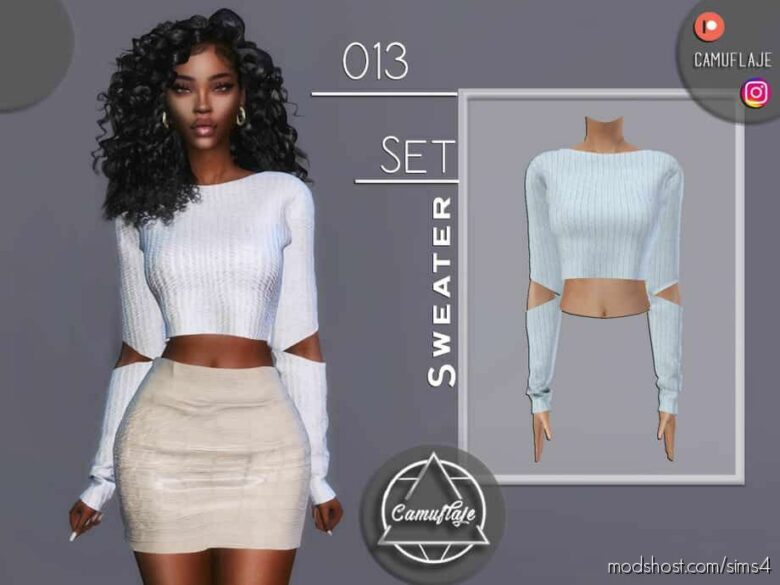 Sims 4 Female Clothes Mod: Sweater (Featured)