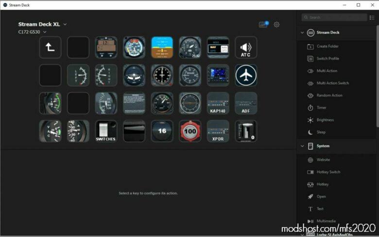 MSFS 2020 Mod: Stream Deck Profile For C172 Steam Gauge Version For Lorby’s AAO V0.8 (Featured)