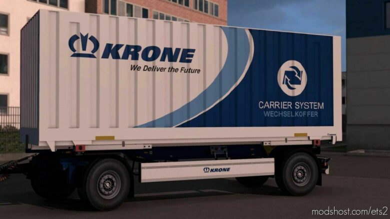 ETS2 Krone Trailer Mod: Profi BOX Carrier Pack V1.5 1.43 (Featured)