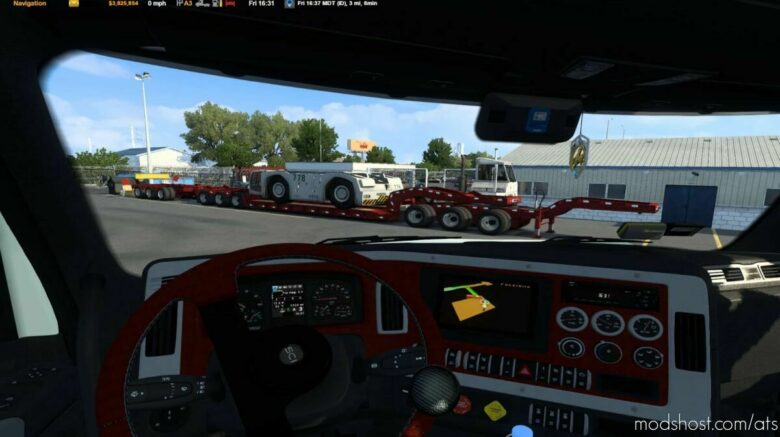 ATS Mod: Stacked SCS Lowboy Trailers (With Extra Cargo) V1.7 1.43 (Featured)