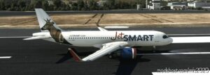 MSFS 2020 8K Livery Mod: A32NX Jetsmart Argentina Lv-Hek 8K (Image #2)