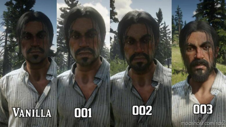 RDR2 Mod: Unused Javier Beards (Featured)