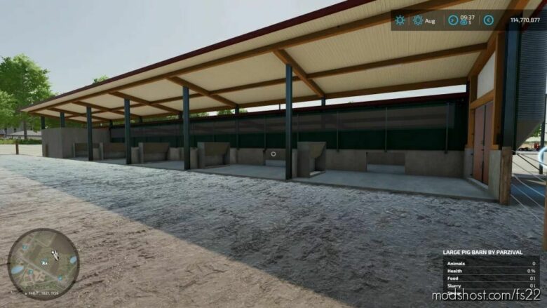 FS22 Placeable Mod: Large PIG Barn (Featured)