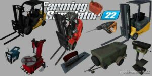 FS22 Object Mod: Pack2 Objets Garage (Featured)