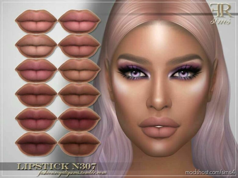 Sims 4 Lipstick Makeup Mod: N307 (Featured)