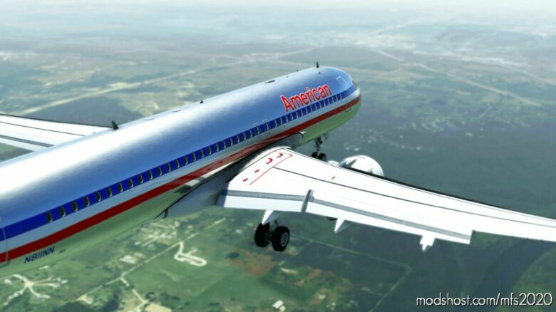 MSFS 2020 A320neo Mod: FBW A32NX A320 American Airlines 1968 Livery (Featured)