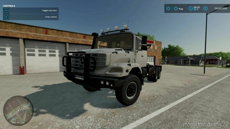 FS22 Mercedes-Benz Truck Mod: Mercedes Benz Zetros 3643 6X6 (Featured)