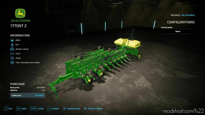 FS22 John Deere Mod: Planter 1775NT Planters+Seeders (Featured)