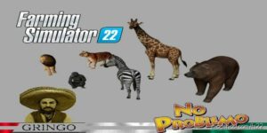 FS22 Object Mod: Jungle Animals Pack (Featured)