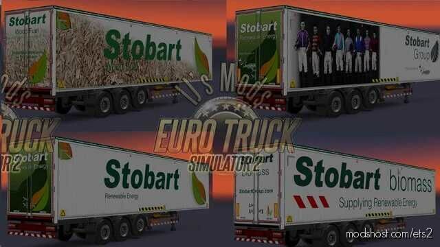 ETS2 Mod: BIG Stobart Trailer & Skins Pack V17.1 1.43 (Featured)