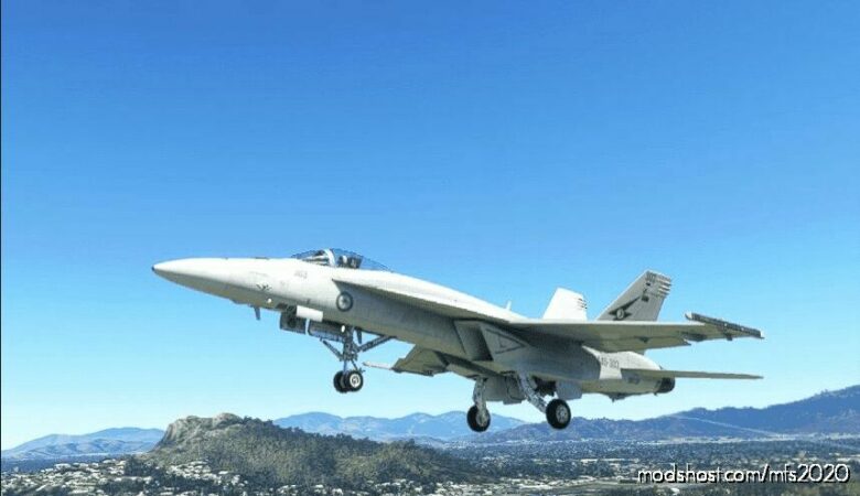 MSFS 2020 Livery Mod: Raaf EA-18G Growler (6 Squadron) (Featured)