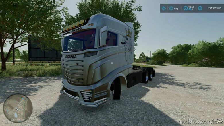 FS22 Scania Truck Mod: R1000 Argent (Featured)