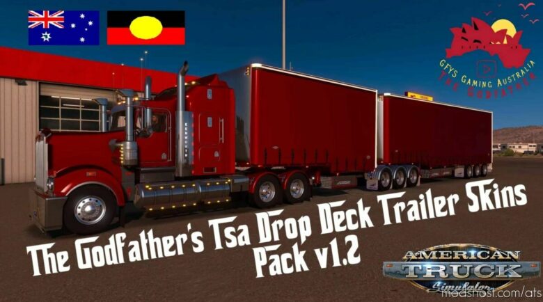 ATS Mod: The Godfather’s TSA Drop Deck Trailer Skins Pack V1.2 (Featured)