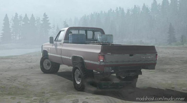 MudRunner Chevrolet Car Mod: K30 1986 (Featured)