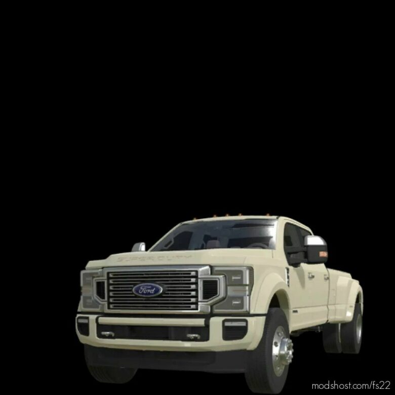 FS22 Ford Car Mod: 2021 F350 Platinum (NEW Sounds) (Featured)