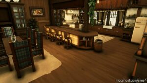 Sims 4 House Mod: Mountain LOG Cabin – NO CC (Image #15)