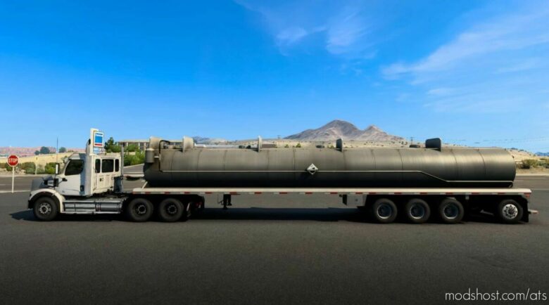 ATS Trailer Mod: Tanker For The Transportation Of Acids To The Property V1.42 (Featured)