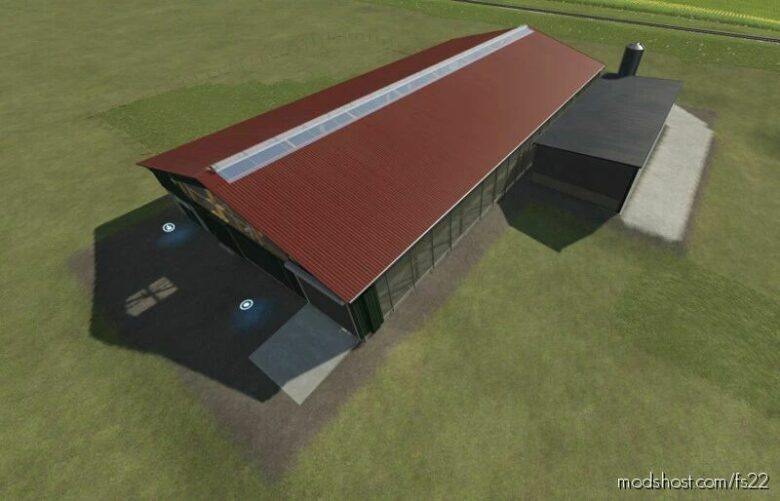 FS22 Placeable Mod: BIG Cowbarn With 500 Cows + Feeding Robot (Featured)