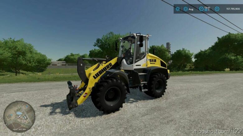 FS22 Liebherr Forklift Mod: L518 Stereo (Featured)