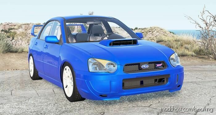 BeamNG Subaru Car Mod: Impreza WRX STI (GDB) 2003 (Featured)