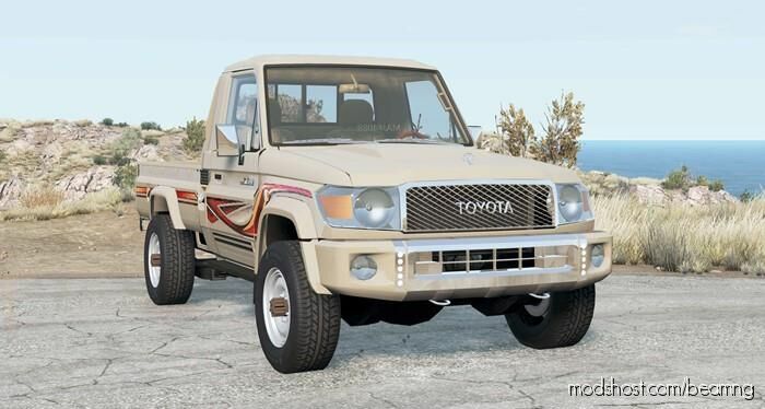 BeamNG Toyota Car Mod: Land Cruiser Pickup (J79) 2007 (Featured)