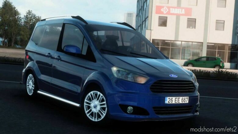 ETS2 Ford Car Mod: Tourneo Courier V1R90 1.43 (Featured)