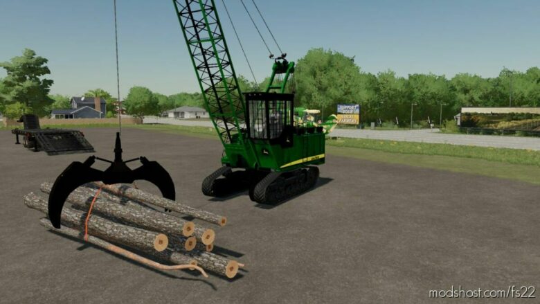 FS22 John Deere Mod: Grapple Yarder (Featured)