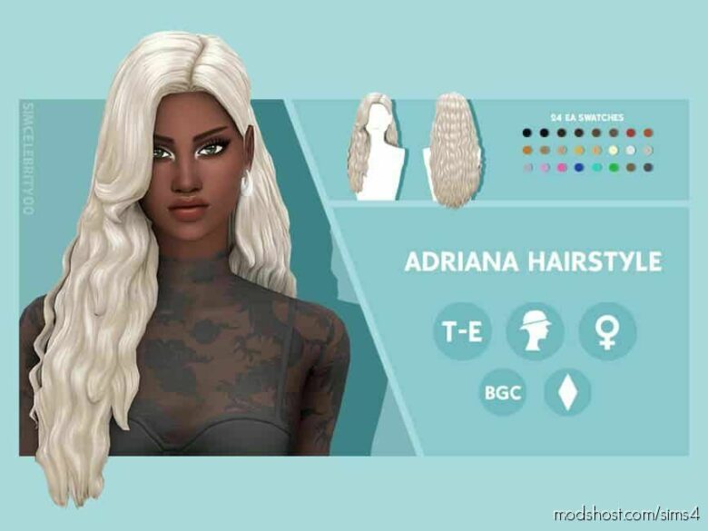 Sims 4 Adult Mod: Adriana Hairstyle (Featured)