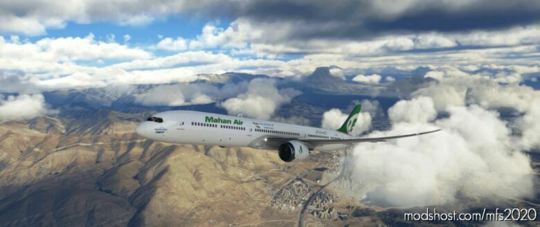 MSFS 2020 Iran Livery Mod: Mahan AIR Lines B 787 (Featured)