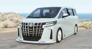 BeamNG Toyota Car Mod: TRD Toyota Alphard Hybrid Executive Lounge (Featured)