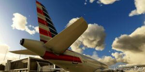 MSFS 2020 A32NX Livery Mod: A32NX Flybywire | Airbus A320Neo American Airlines N553AN In 8K (Image #2)