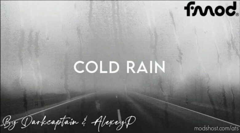 ATS Rain Weather Mod: Cold Rain V0.2.5 1.43 (Featured)