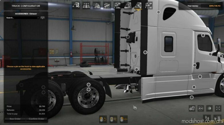 ATS Freightliner Mod: Cascadia Parts Pack V1.43 (Featured)