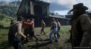 RDR2 Effect Mod: Peds Brawl (Image #2)