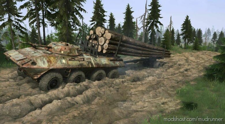 MudRunner Vehicle Mod: GAZ-5923 (BTR-90) Mod V14.12.21 (Featured)