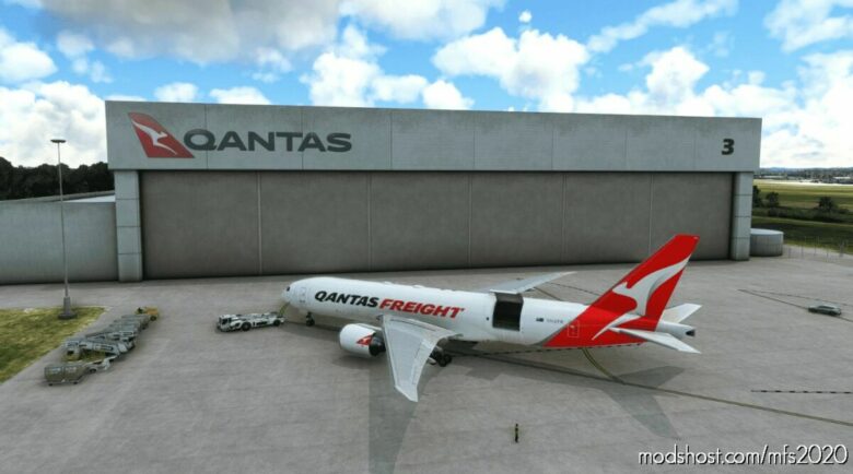 MSFS 2020 Qantas Livery Mod: Freight 777F V0.9 (Featured)