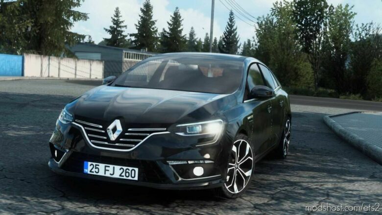 ETS2 Renault Car Mod: Megane IV V1R90 1.43 (Featured)