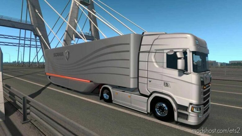 ETS2 Mercedes-Benz Mod: Mercedes Aerodynamic Trailer V1.2.6 1.43 (Featured)