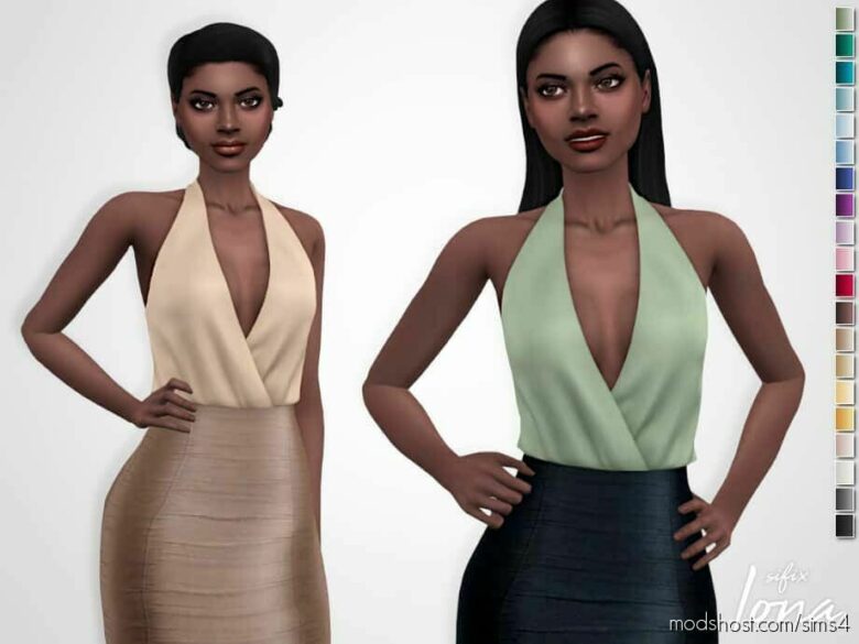 Sims 4 Teen Clothes Mod: Iona TOP (Featured)