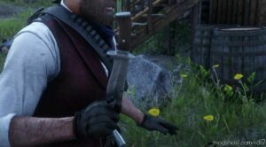 RDR2 Weapon Mod: Throwable Wide Blade Knife (Image #2)