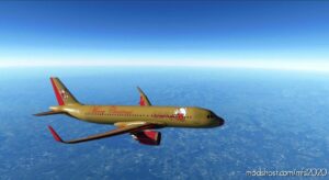 MSFS 2020 A32NX Livery Mod: A32NX Flybywire A320Neo Christmas (Image #2)