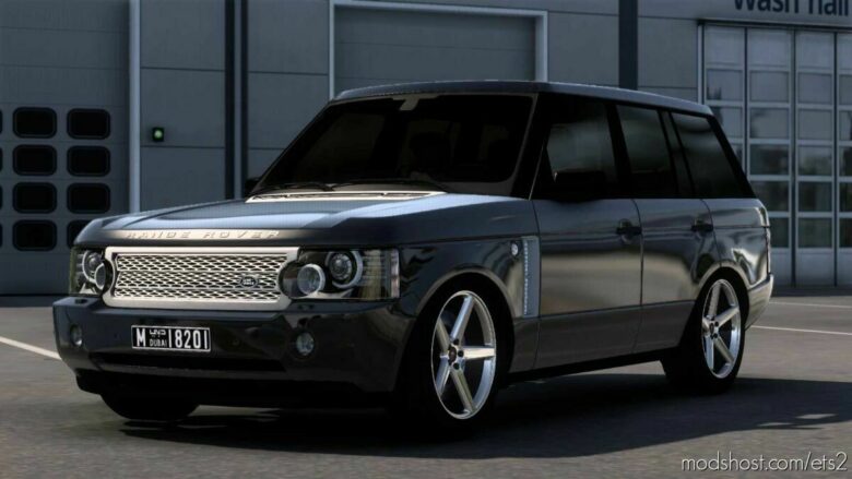 ETS2 Car Mod: Range Rover Supercharged V8 2008 V7.2 1.43 (Featured)