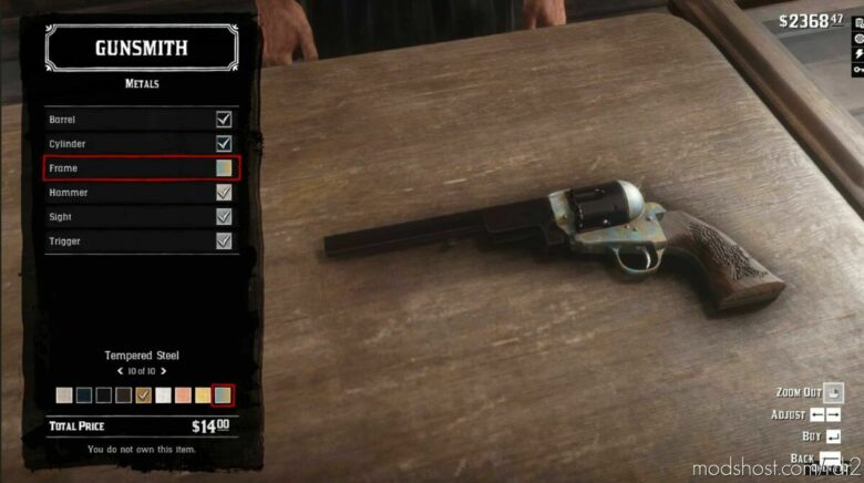 RDR2 Weapon Mod: Colt 1872 Open TOP (Featured)